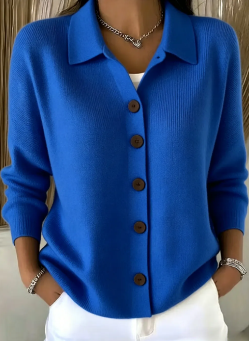 CLEARANCE SALE🔥Women Cotton Plain Long Sleeve Comfy Casual Cardigan