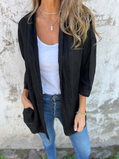 NEW IN🔥 2024 Women's Casual Breathable Linen Cover