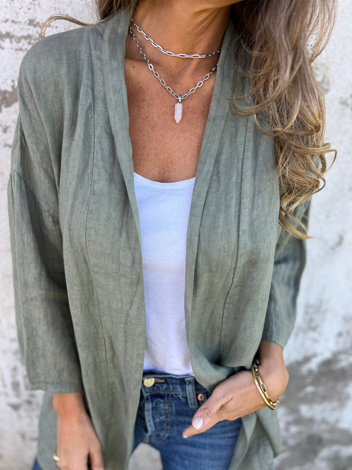 NEW IN🔥 2024 Women's Casual Breathable Linen Cover