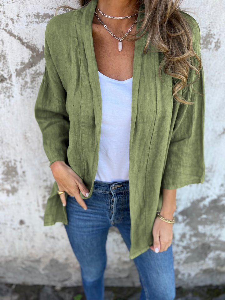 NEW IN🔥 2024 Women's Casual Breathable Linen Cover