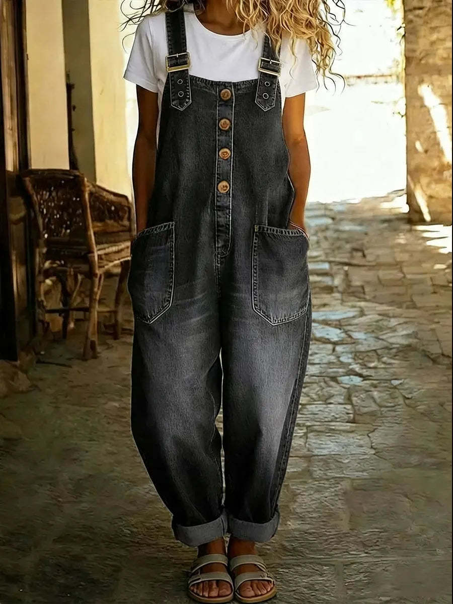 CLEARANCE SALE🔥 Women's Casual Denim Adjustable Jumpsuit