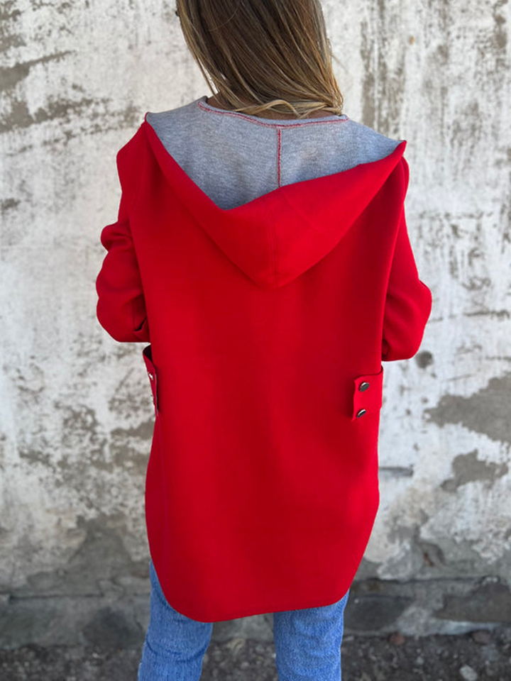 NEW🔥 2025 Women's Button Down Hooded Jacket