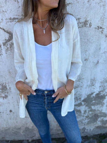 NEW IN🔥 2024 Women's Casual Breathable Linen Cover
