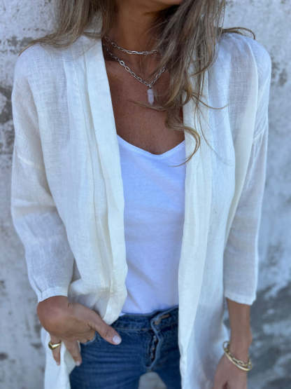 NEW IN🔥 2024 Women's Casual Breathable Linen Cover