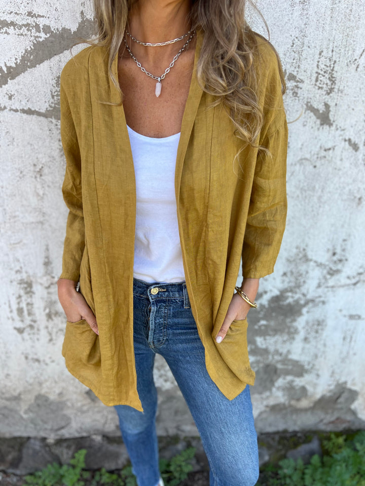 NEW IN🔥 2024 Women's Casual Breathable Linen Cover