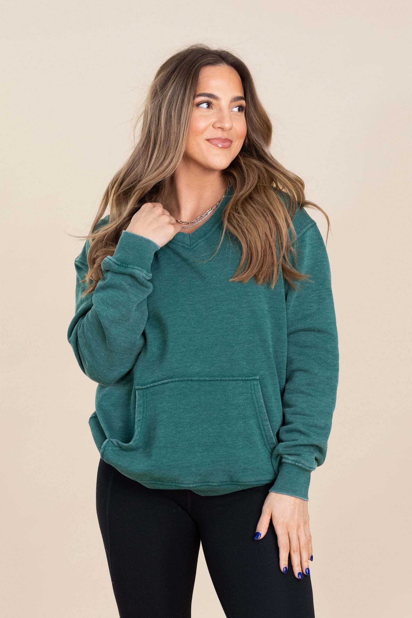 ⚠️ Your Favorite Is Back!🔥Pigment Dyed Cozy Campfire V-Neck Sweatshirt