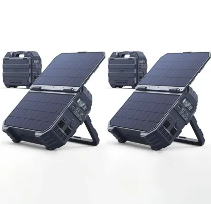💥Liquidation Sale💥Buy 1 Get 1 Free💥Portable Power Station with Built-in Solar Panel