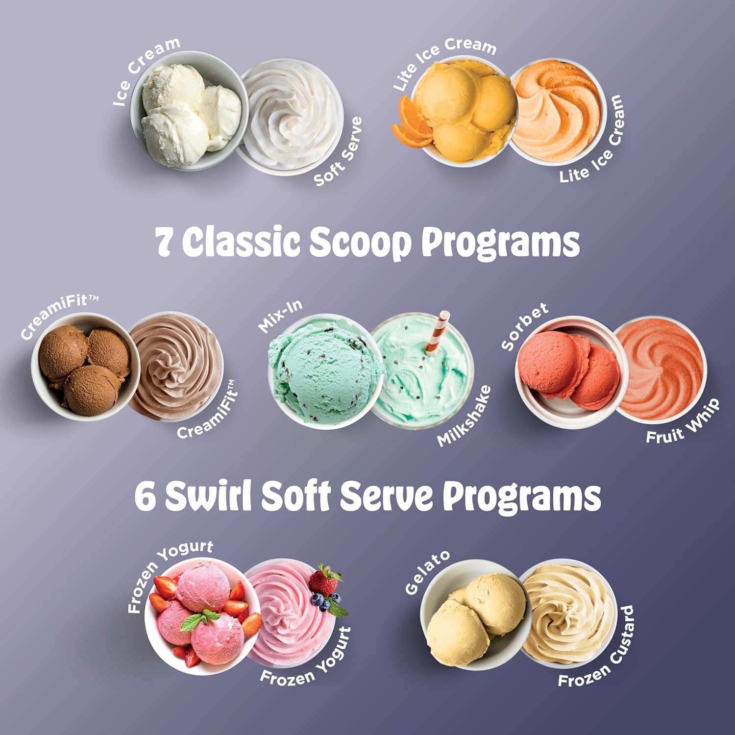 CREAMi Scoop & Swirl Ice Cream Maker