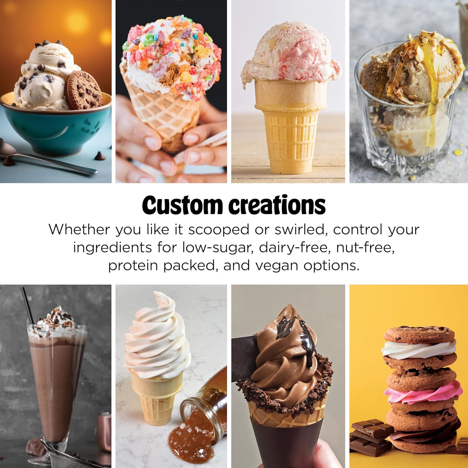 CREAMi Scoop & Swirl Ice Cream Maker