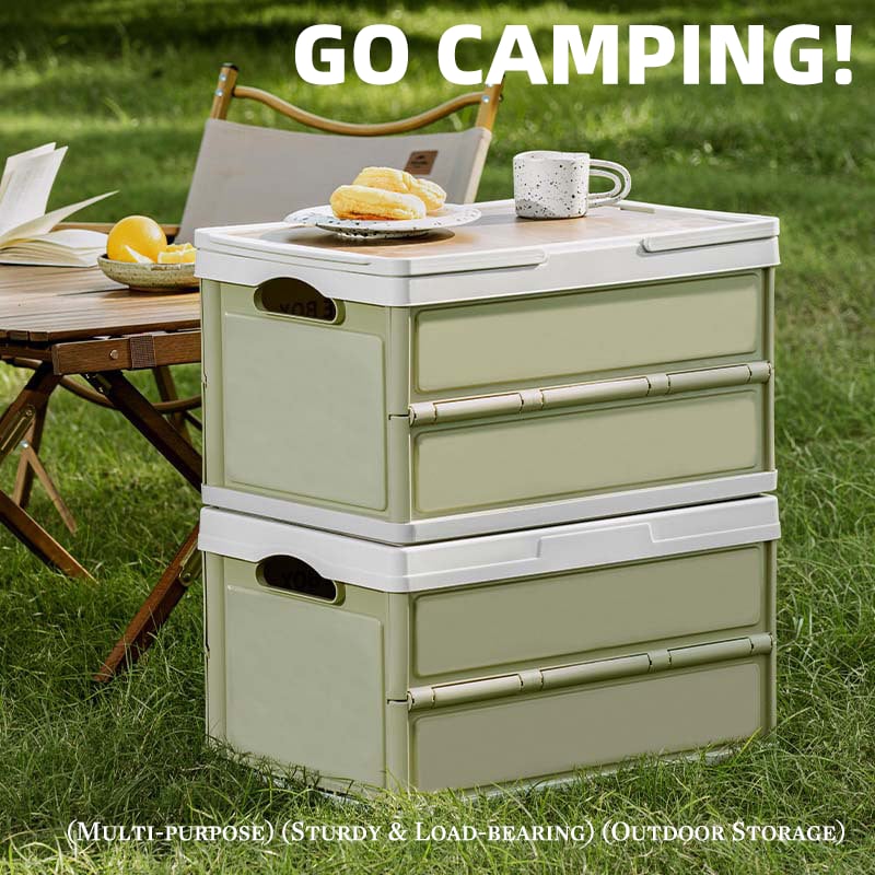 🏕️ Foldable Large-Capacity Outdoor Storage Box with Lid