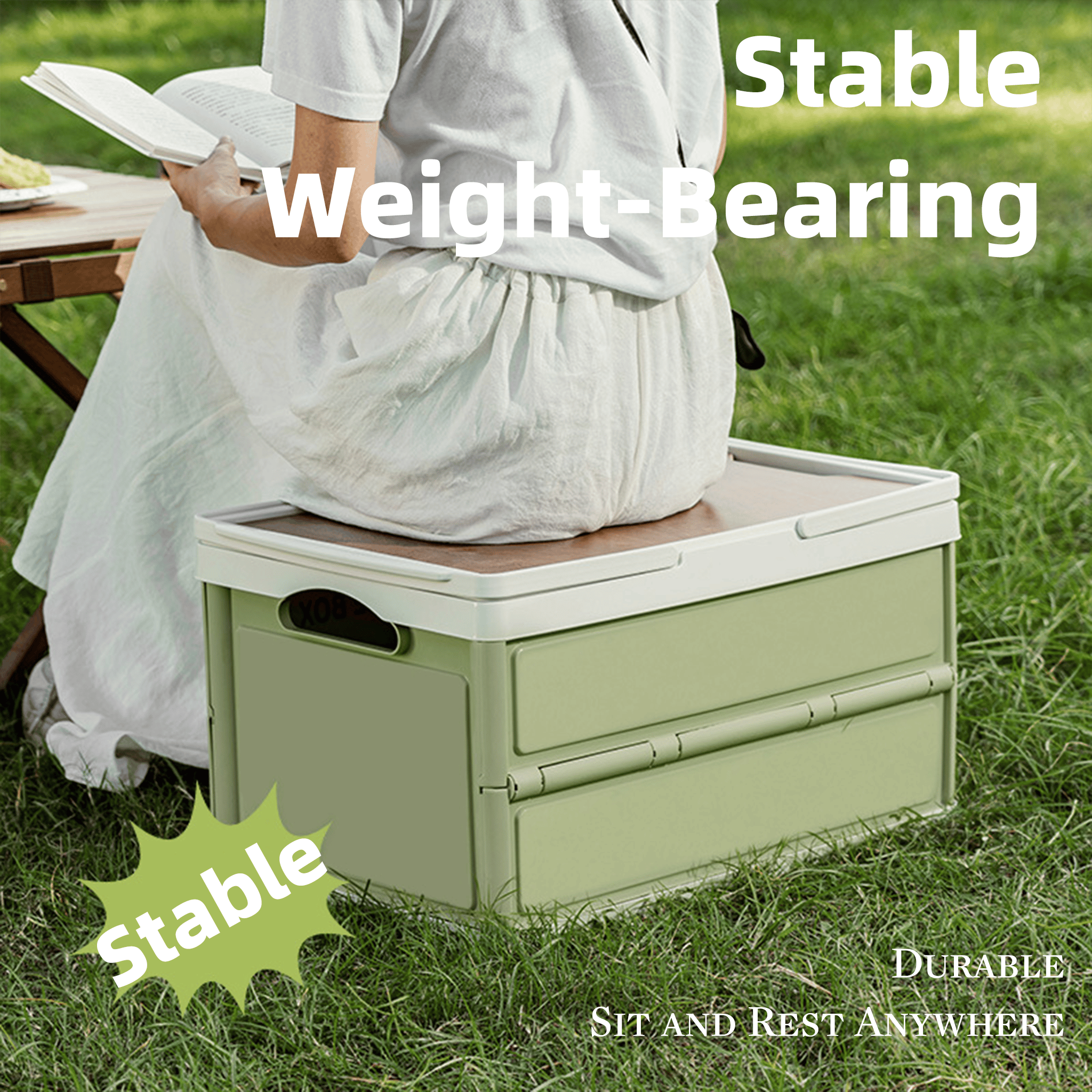 🏕️ Foldable Large-Capacity Outdoor Storage Box with Lid
