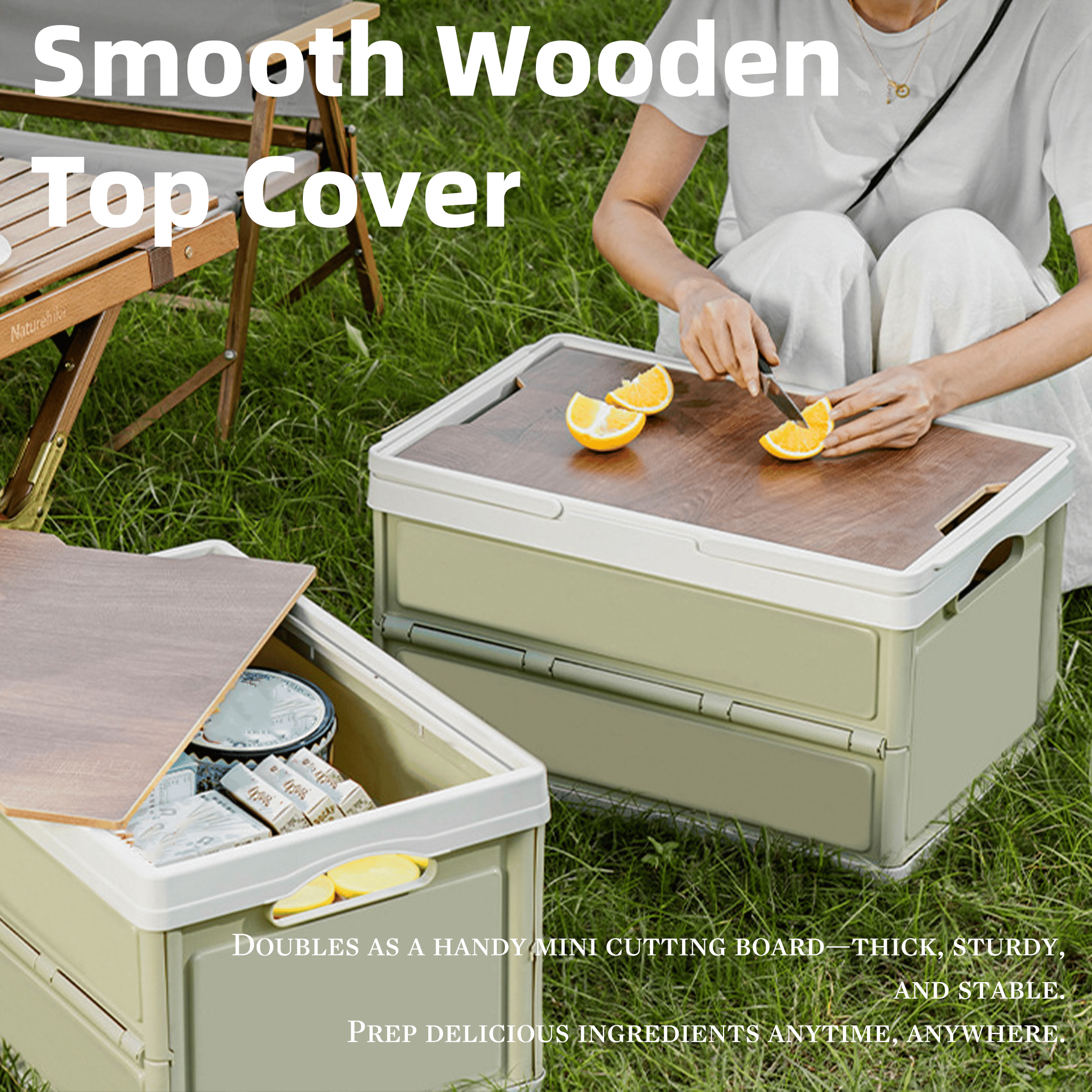 🏕️ Foldable Large-Capacity Outdoor Storage Box with Lid