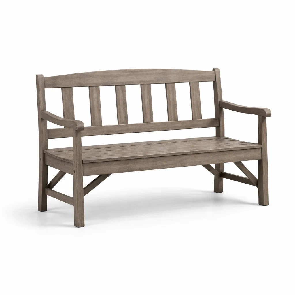 Banc en bois d'acacia d'extérieur marron-LIVFINO