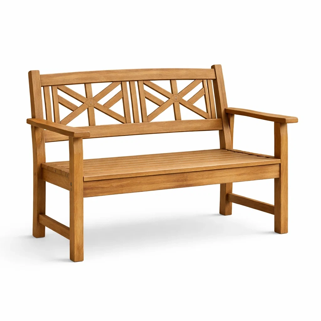 Banc en teck massif-LIVFINO
