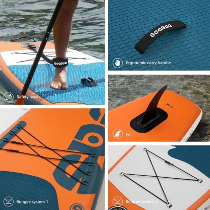 SEASEESUP Tablas de Remo inflables con Accesorios Sup, Tabla de Remo de 12 pies, Duradera, Ligera, diseño Estable de 33 Pulgadas de Ancho para Adultos con sobrepeso