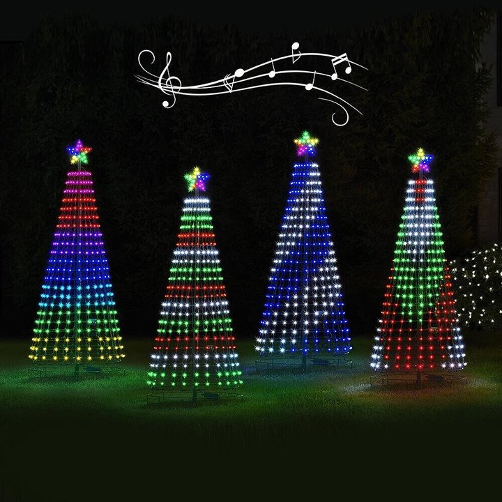 Multicolor LED Animated Outdoor Lightshow Tree