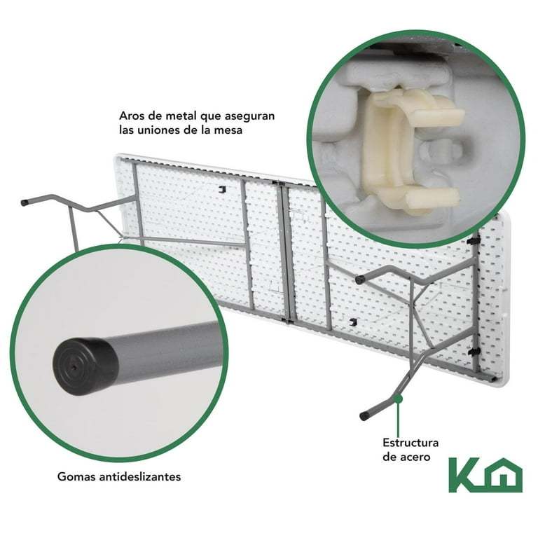 Toldo Carpa Impermeable 3x3 M + Mesa Plegable 180cm portatil Kingshouse COMBO