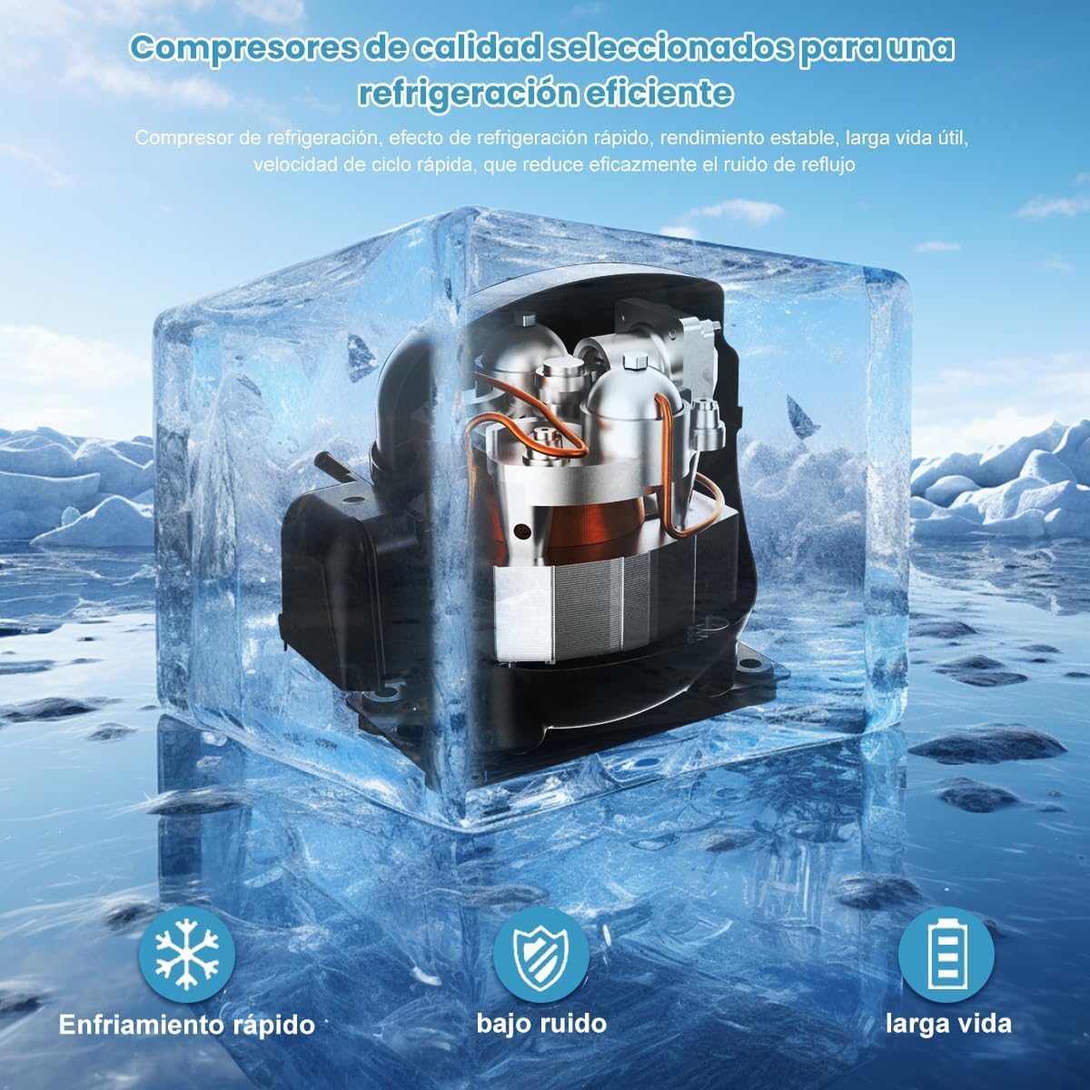 Ykioea Dispensador de Agua con Garrafón Oculto, Dispensador de Agua Fria y Caliente, Enfriador de Agua, Bloqueo de Seguridad, para Sala, Oficina