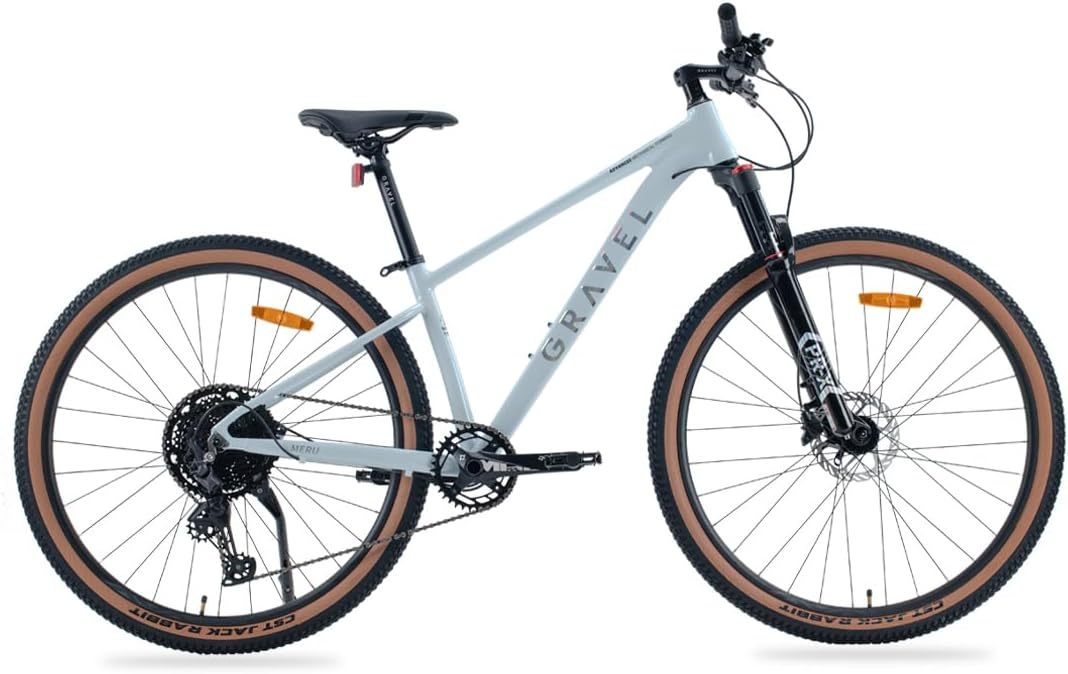 GRAVEL | Bicicleta de Montaña Meru Bicicleta Rodada 29 Blanca | Cuadro Aluminio 6061 | Cambios Shimano DEORE M6100 | Cassette 11-52T 12 Velocidades | Bici con Frenos Hidráulicos Shimano