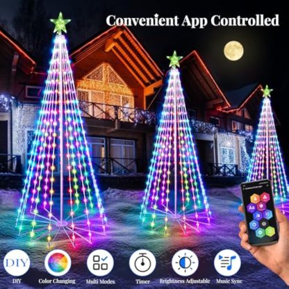 Multicolor LED Animated Outdoor Lightshow Tree