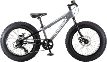 Mongoose Argus ST & Trail Fat Tire Bicicleta de montaña para Adultos jóvenes Hombres y Mujeres, Ruedas de 20 a 26 Pulgadas, Frenos de Disco mecánicos, Marco de Acero o Aluminio y Opciones de 7 o 16