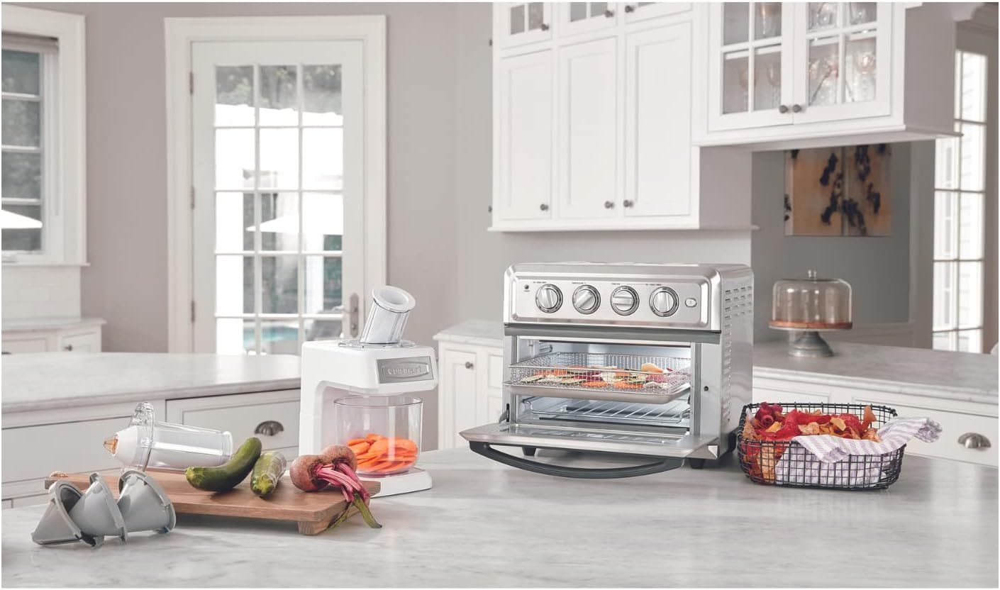 Cuisinart TOA-65 Horno Air Fryer Digital Deshidratador, Grande, Plata