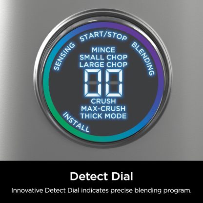 NINJA, Licuadora Detect Power Pro, Capacidad de 72 Oz, Ideal para Smoothies y Bebidas Congeladas, Procesa Alimentos, 1800 Watts, Tecnología BlendSense, Color Negro y Plateado, TB201