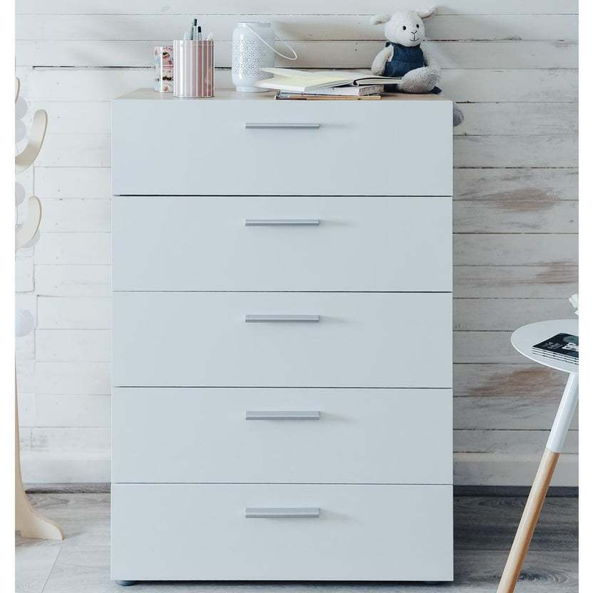 Cómoda 5 cajones blanco Pepe