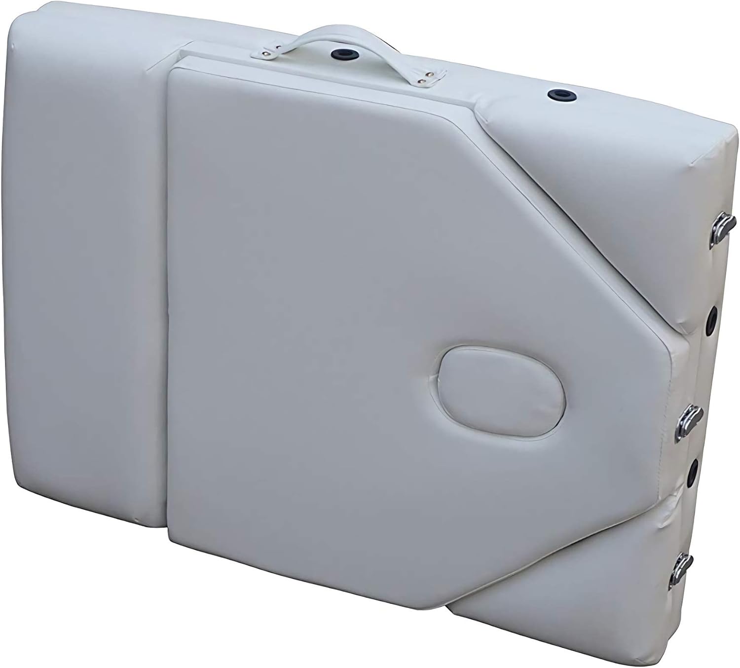 Nanofort Cama Masaje Camilla Spa Reclinable Ligera Estuche Portatil Profesional Mesa de Masaje Cabecera Portabrazos Fisioterapia Tatuaje Tattoo (Blanco)