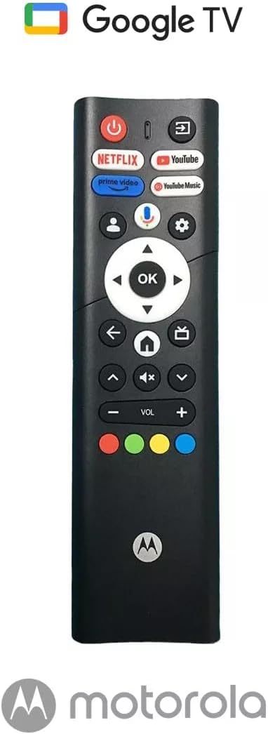 Motorola Google TV 32" HD LED Smart TV Android 720p Google Assistant Netflix Youtube Compatible MOT32HLE11 2024 Model Negro Bezel