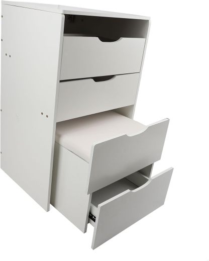 TOPINCN Tocador 3 en 1 con Espejo Abatible, Tocador de Maquillaje con Taburete Acolchado, Tocador Moderno para Dormitorio, Sala de Estar