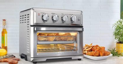 Cuisinart TOA-65 Horno Air Fryer Digital Deshidratador, Grande, Plata