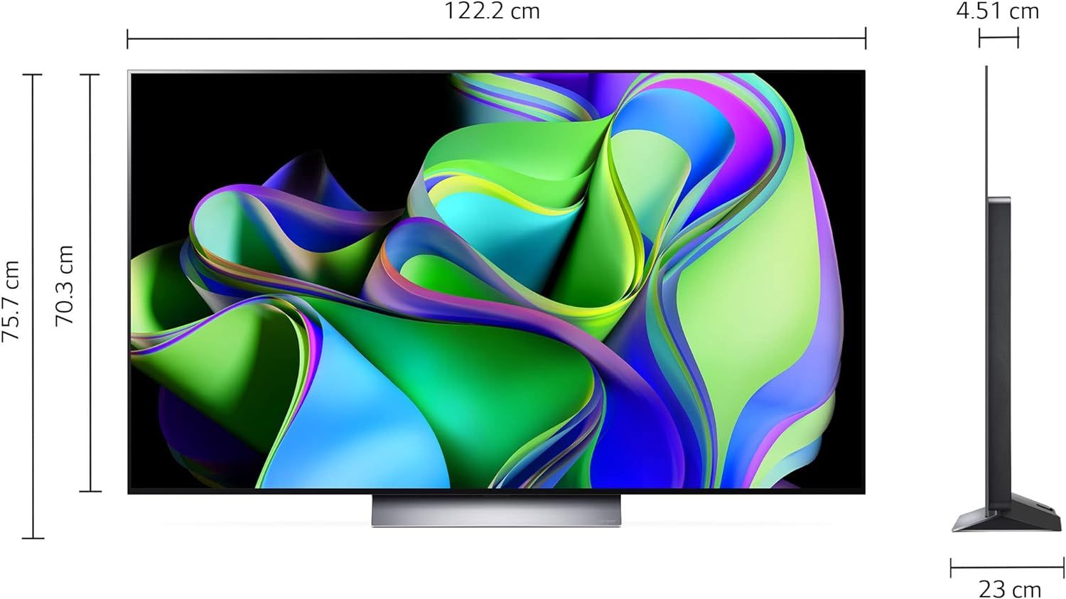LG Pantalla OLED EVO 55 Pulgadas 4K Smart TV 2024 ThinQ AI OLED55C4PSA