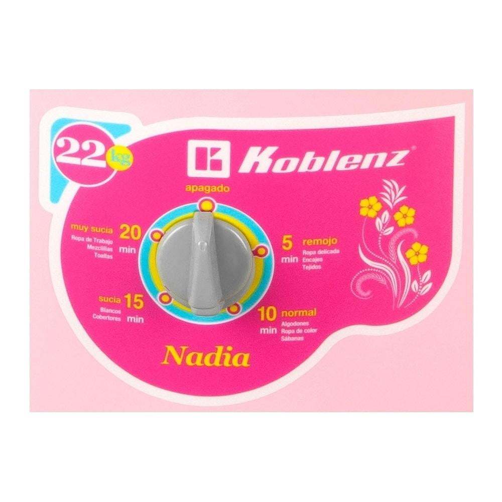 Lavadora Koblenz Redonda 22 Kg Rosa