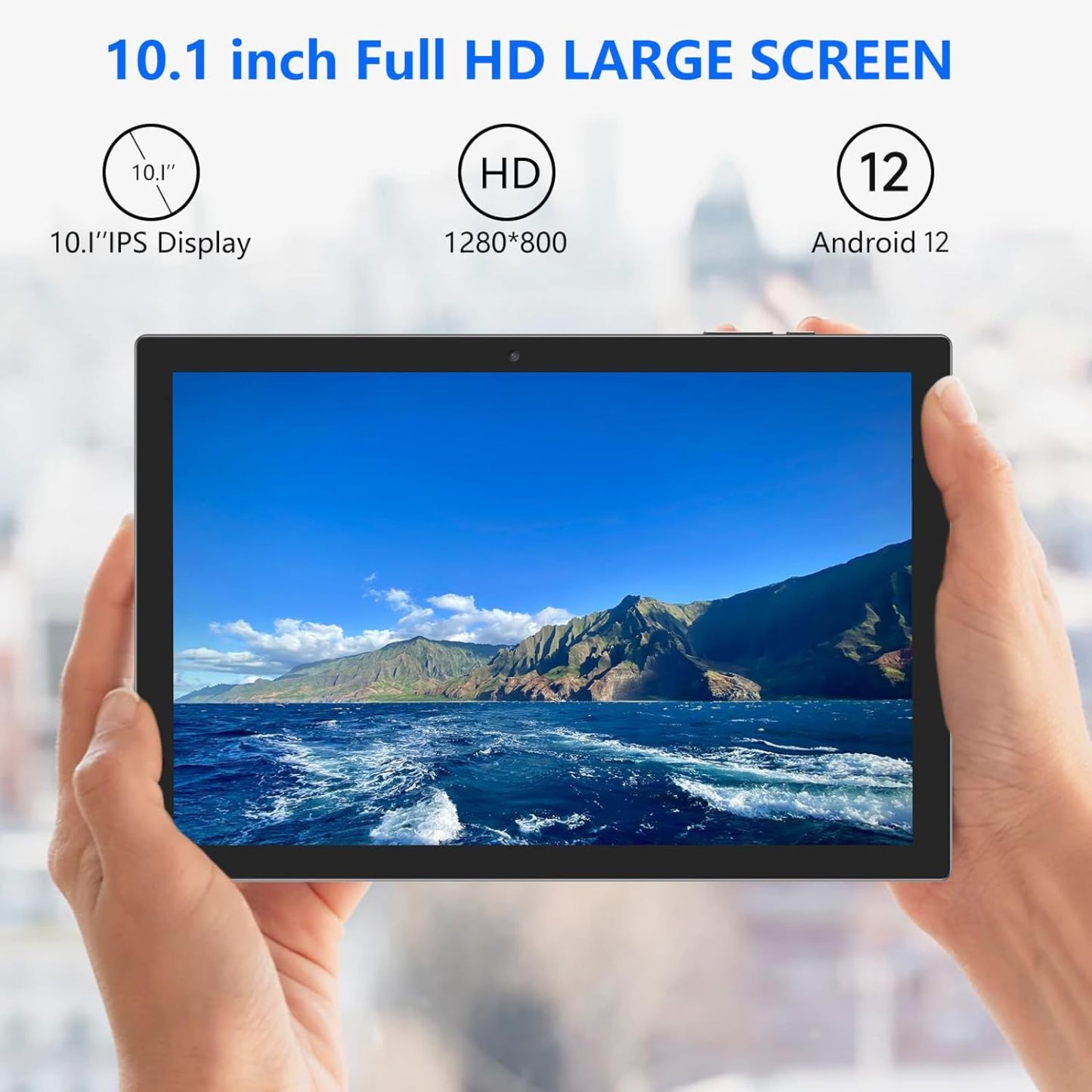 Tablet con teclado 2 en 1, Android 11, 10.1 pulgadas FHD, con teclado/mouse/funda/lápiz capacitivo/película templada, 64 GB+2 GB, Wi-Fi, cámara dual 8 MP, procesador quad core, batería 6,000 mAh, rosa