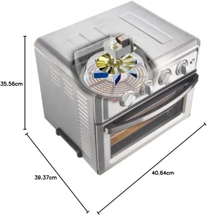 Cuisinart TOA-65 Horno Air Fryer Digital Deshidratador, Grande, Plata
