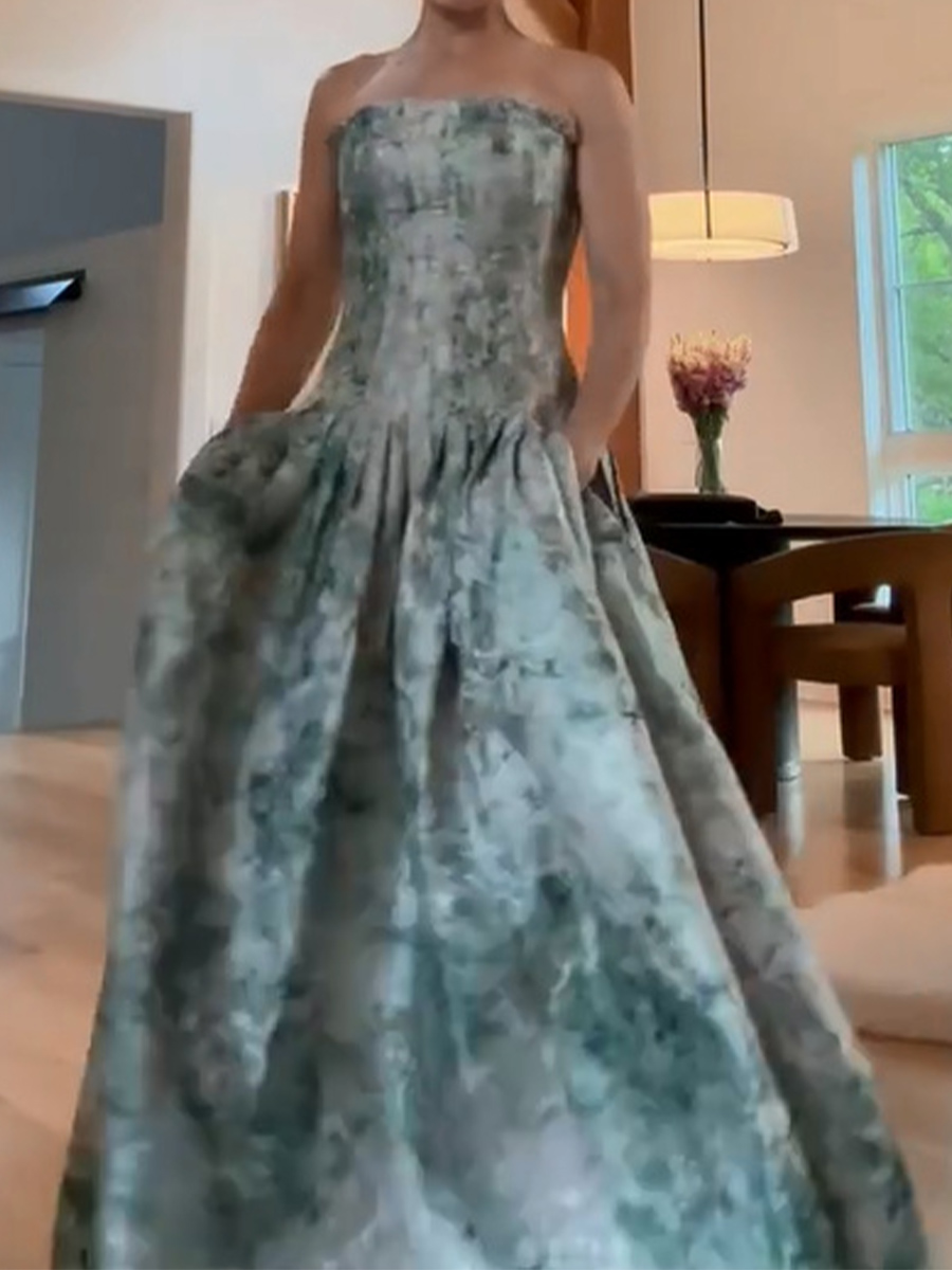 A-line/Princess Straight Pleated Floor-Length Mother of the Bride Dresses