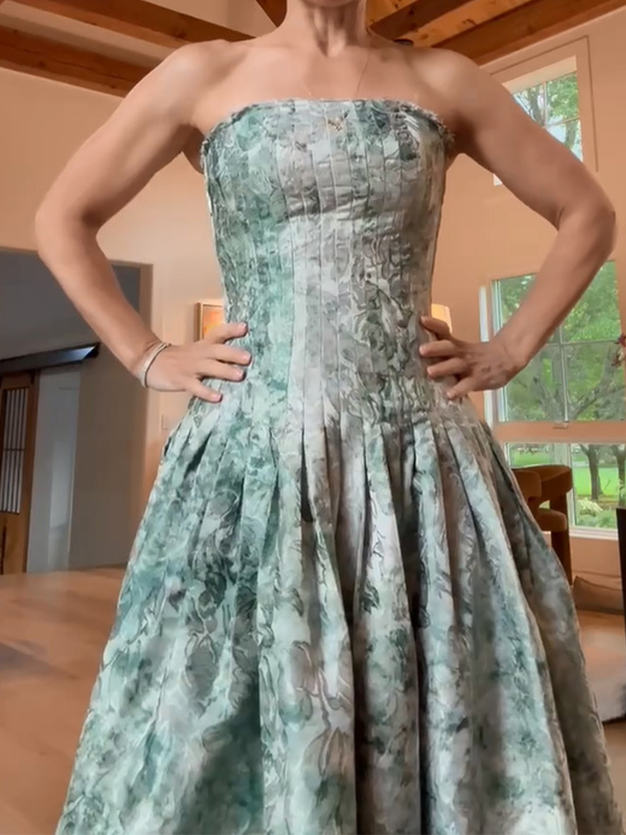 A-line/Princess Straight Pleated Floor-Length Mother of the Bride Dresses