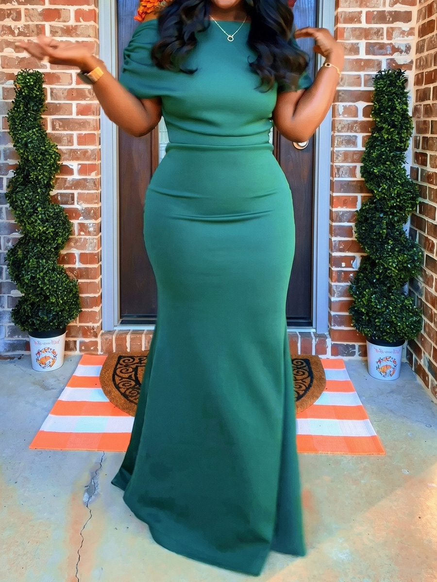 Sheath/Column Off-the-Shoulder Floor-Length Satin Mother of the Bride Dresses