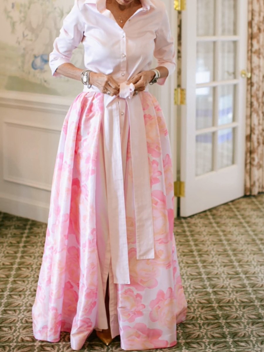 A-line/Princess V-neck Long Sleeves Pleated Floor-Length Taffeta Mother of the Bride Dresses