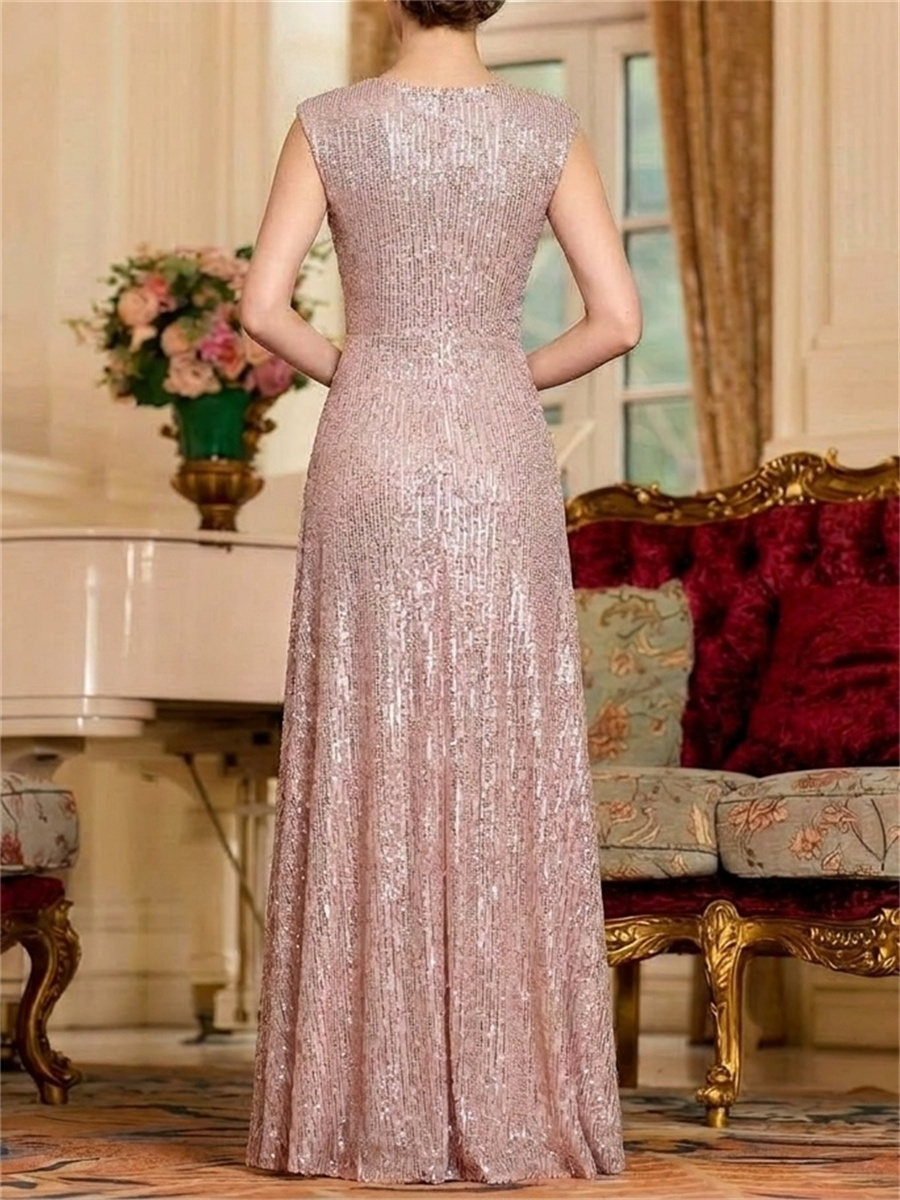 A-line/Princess V-neck Pleated Floor-Length Mother of the Bride Dresses