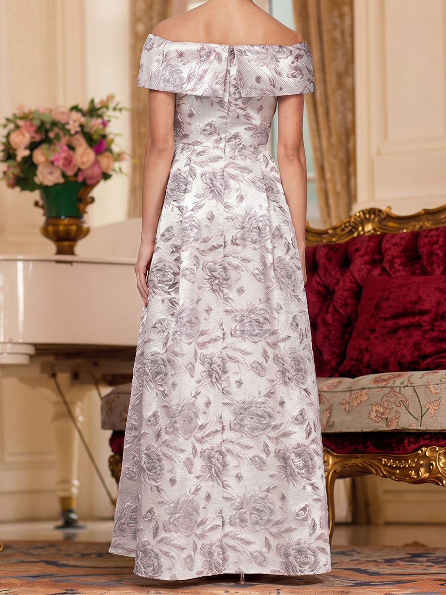 A-line/Princess Off-the-Shoulder Pleated Floor-Length Mother of the Bride Dresses