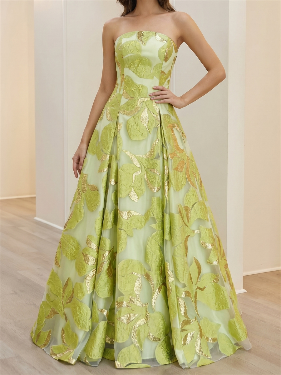 A-line/Princess Straight Flower Floor-Length Mother of the Bride Dresses