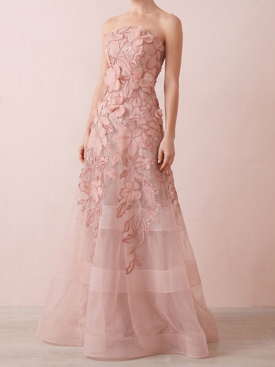 A-line/Princess Straight Flower Floor-Length Lace Mother of the Bride Dresses