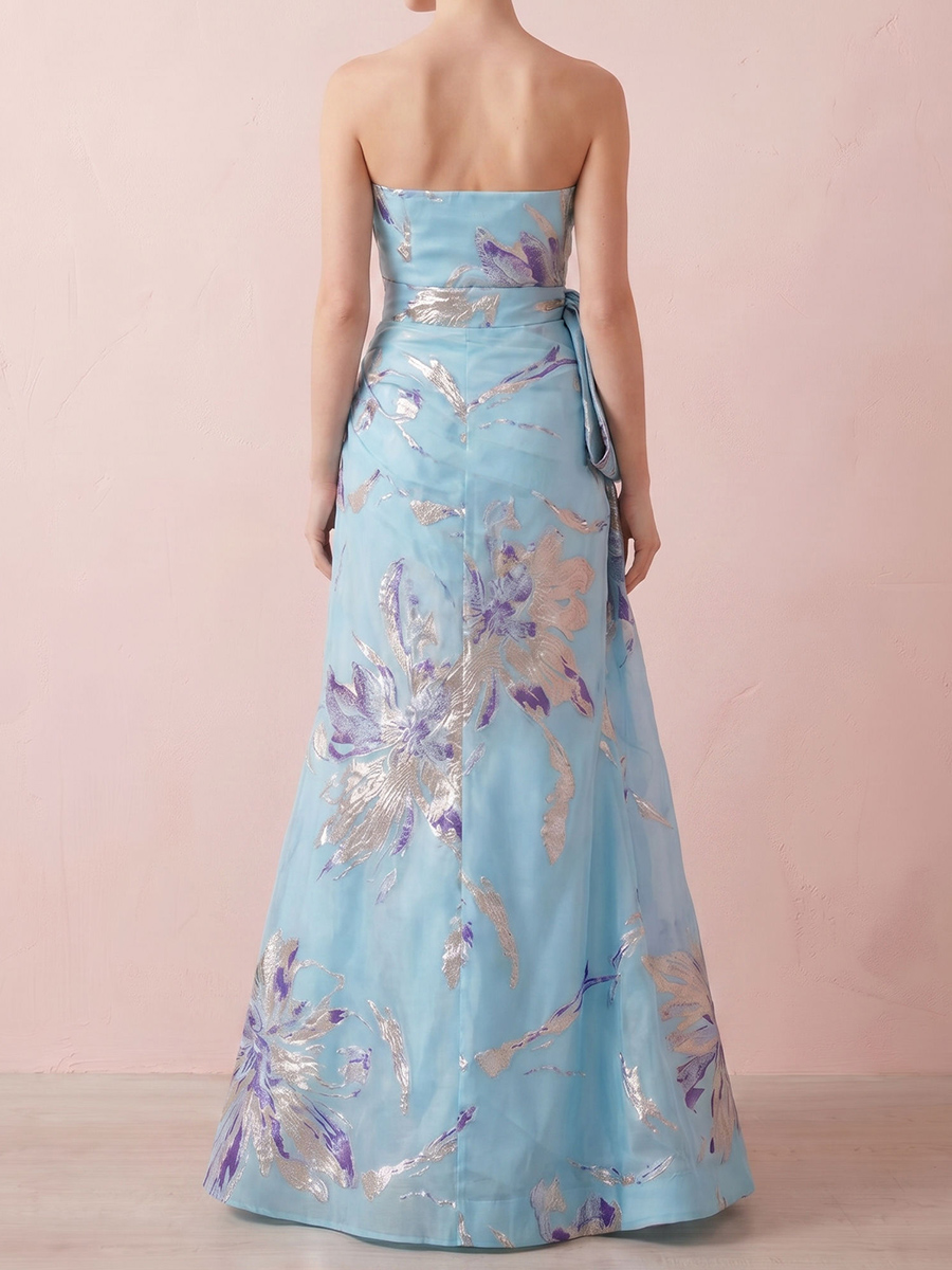 Sheath/Column Straight Pleated Floor-Length Chiffon Mother of the Bride Dresses