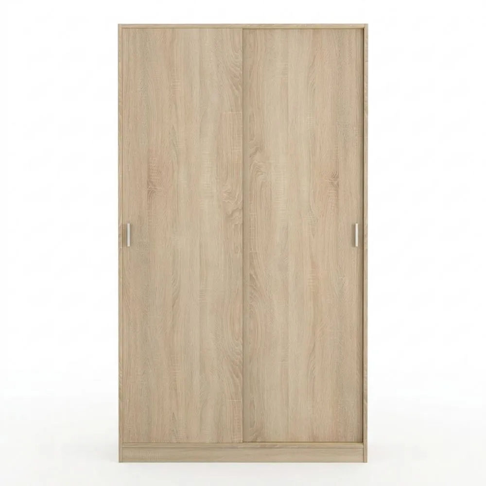 Armario con puertas correderas en roble canadiense 100x50x200 cm