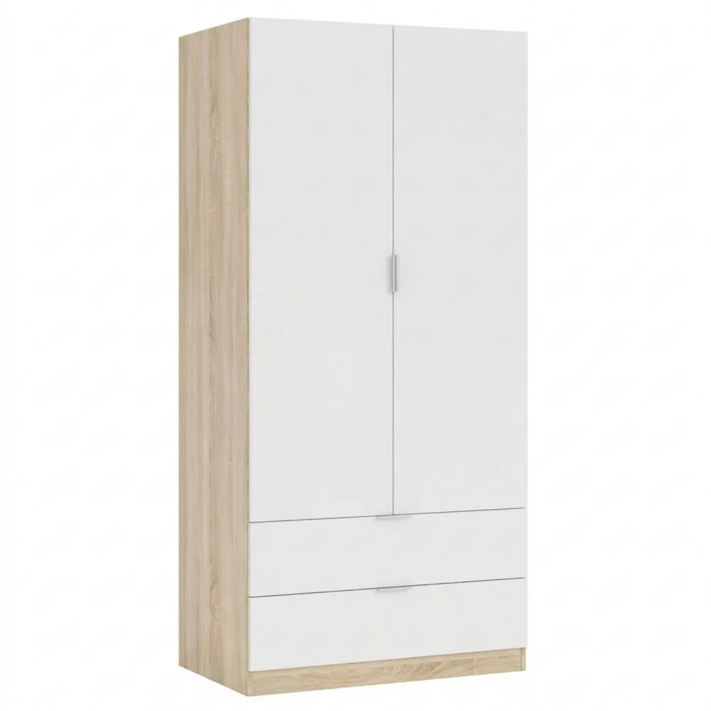 Armario con 2 puertas y 2 cajones