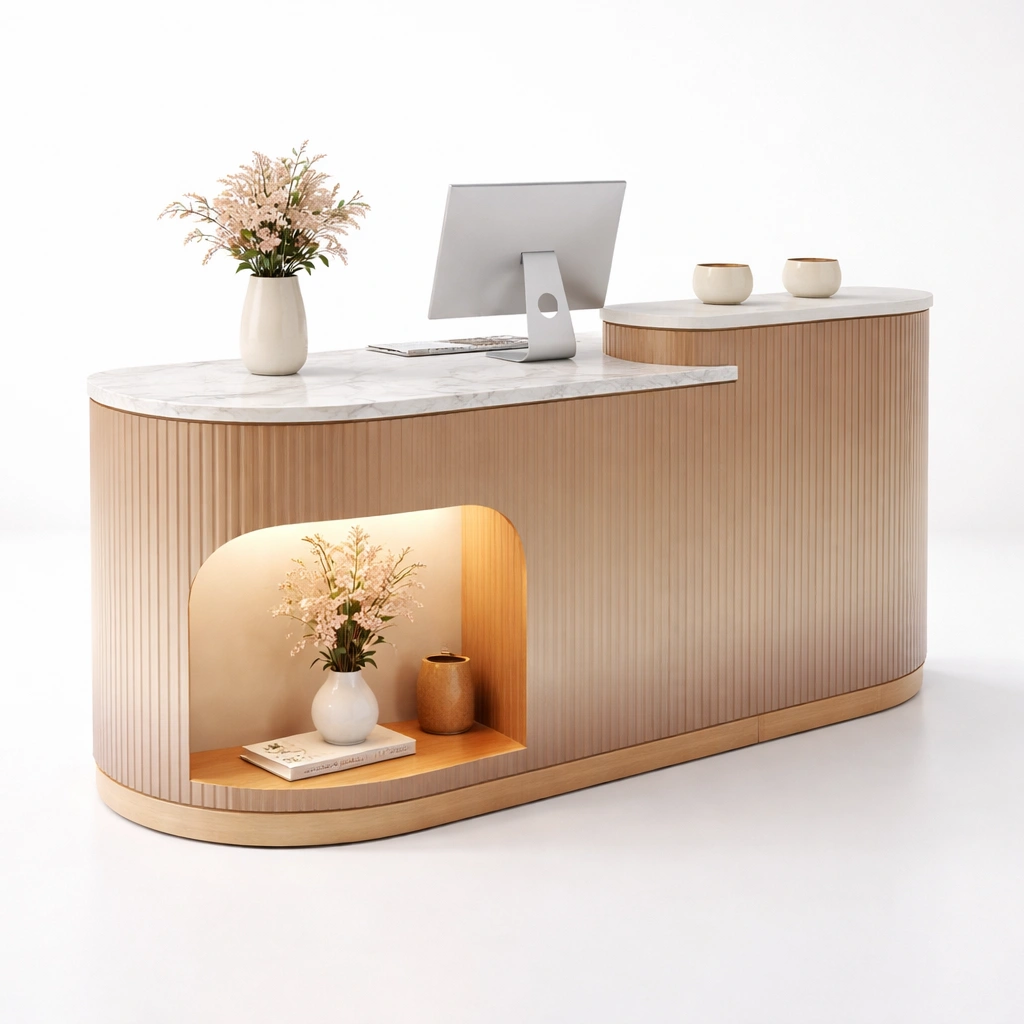 Empfangstheke mit Beleuchtung modern