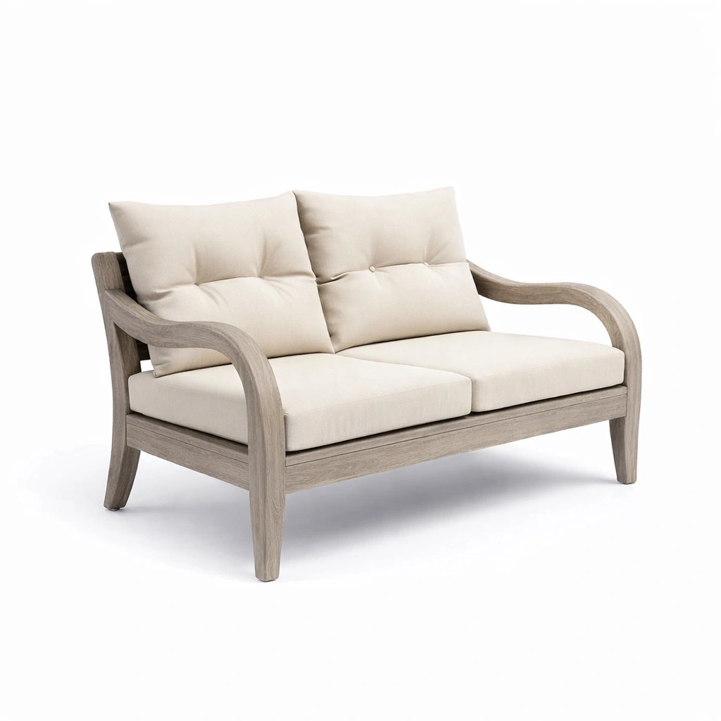 Zweisitzer Sofa Holz modern