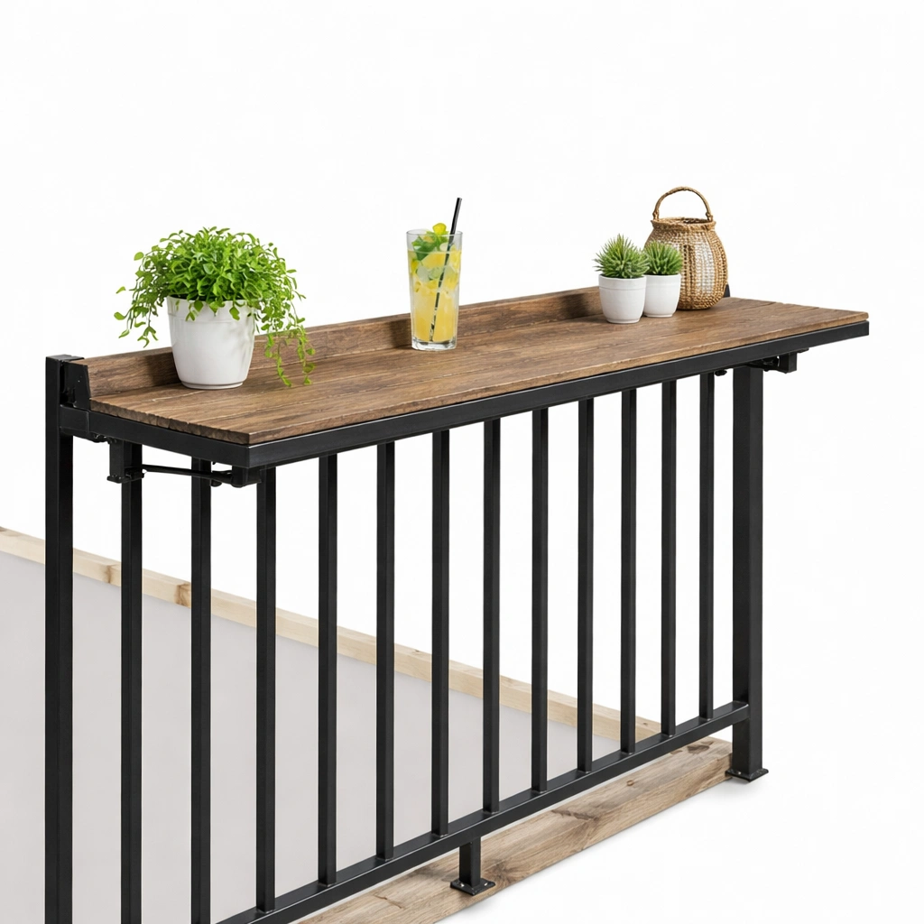Bartisch mit Metallgestell Industrial Stil